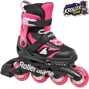 Детские ролики на девочку Rollerblade Microblade G Black Pink Детские ролики на девочку Rollerblade Microblade G Black Pink